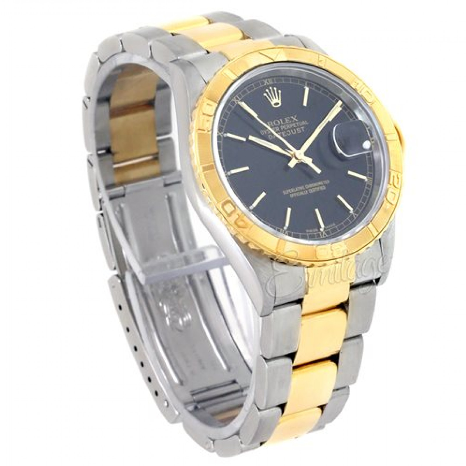 Gold & Steel on Oyster Rolex Datejust Turn-O-Graph 16263 36 mm